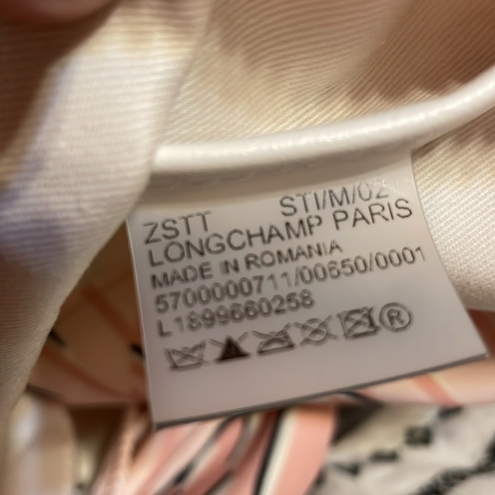 Longchamp Pink Patterned Nylon Tote Bag - Picture 14 of 15